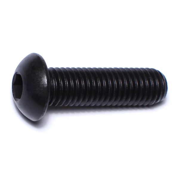Midwest Fastener M10-1.50 Socket Head Cap Screw, Button, Black Oxide Steel, 35 mm Length, 2 PK 75993 - main